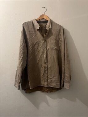 Buckhorn Brown Suede Button Up Mens